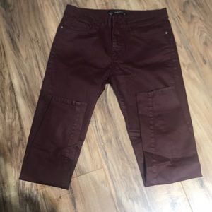 High rise skinny jeans